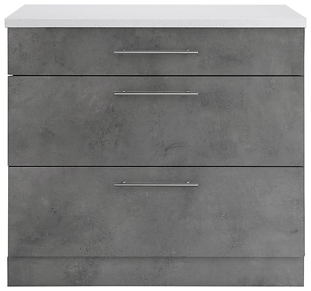 wiho Küchen Unterschrank "Cali", 90 cm breit, mit 2 großen Auszügen günstig online kaufen