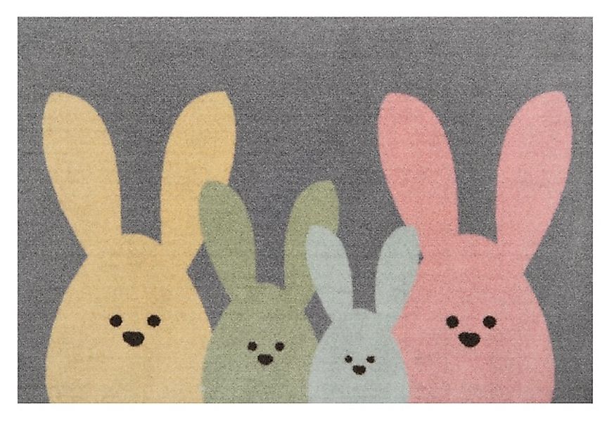 HANSE Home Fußmatte »Bunny Family, Türmatte«, rechteckig, 7 mm Höhe, Schmut günstig online kaufen