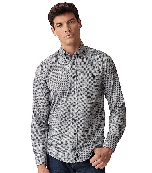 CASAMODA Langarmhemd "CASAMODA Freizeithemd Print" günstig online kaufen