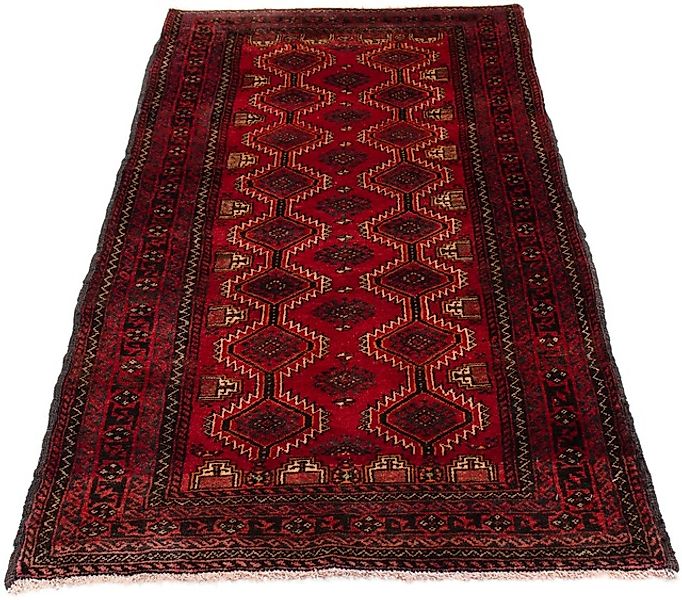 morgenland Orientteppich »Belutsch - 164 x 80 cm - dunkelrot«, rechteckig, günstig online kaufen