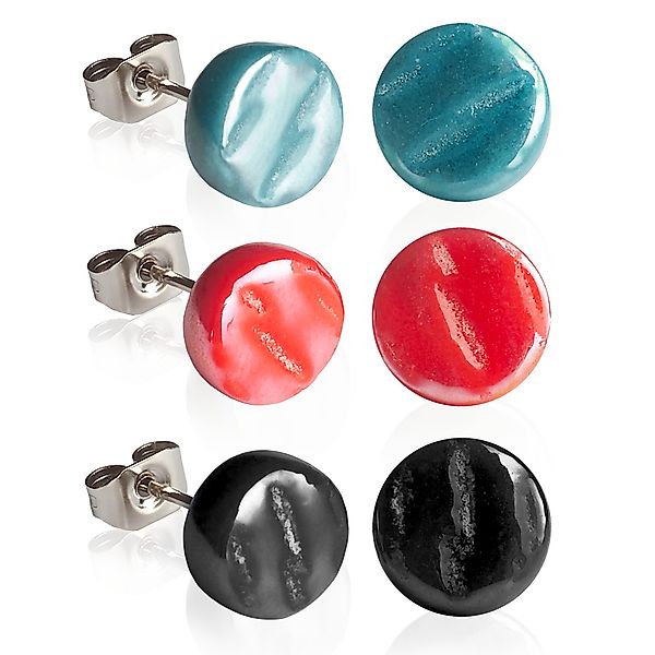 ALEXASCHA Ohrstecker-Set Runde Ohrstecker 3er Set günstig online kaufen