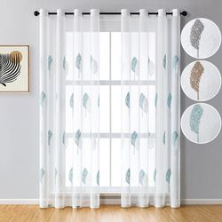 Sunicol Gardine Stickerei Transparent Vorhang mit günstig online kaufen