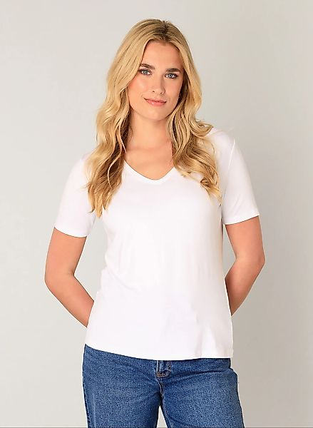 Base Level T-Shirt "Yanic", mit V-Ausschnitt günstig online kaufen