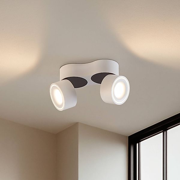 Arcchio LED-Deckenstrahler Rotari, weiß, 2-flg., 2270lm günstig online kaufen