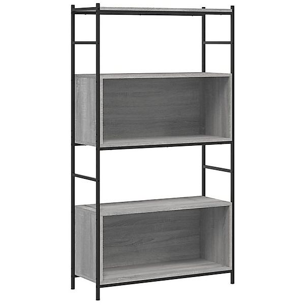 vidaXL Bücherregal Bücherregal Grau Sonoma 80x30x145,5 cm Spanplatte und Ei günstig online kaufen