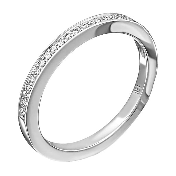 ONE ELEMENT Diamantring "0.09 ct Diamant Brillant Memoire Ring aus 585 Weiß günstig online kaufen