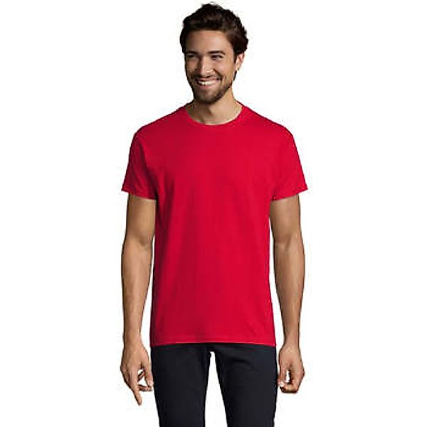 Sols  T-Shirt Camiseta IMPERIAL FIT color Rojo-100% algodón semi-peinado günstig online kaufen