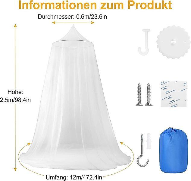 LuxusKollektion Moskitonetz Moskitonetz Bett Doppelbett Einzelbett günstig online kaufen
