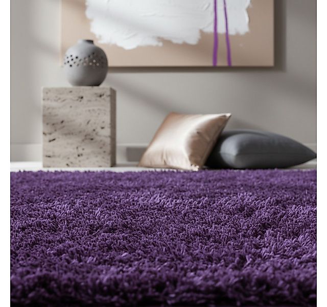KADIMA DESIGN Teppich SALZACH Shaggy Langflor Wohnzimmer Schlafzimmer Wasch günstig online kaufen
