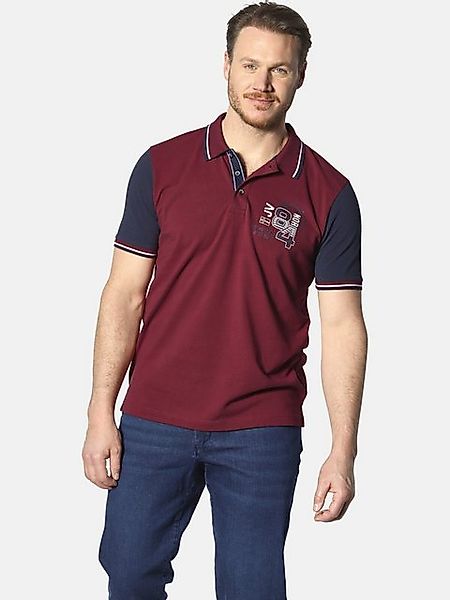 Jan Vanderstorm Poloshirt OLEJORN mit kontrastfarbenen Ärmeln günstig online kaufen