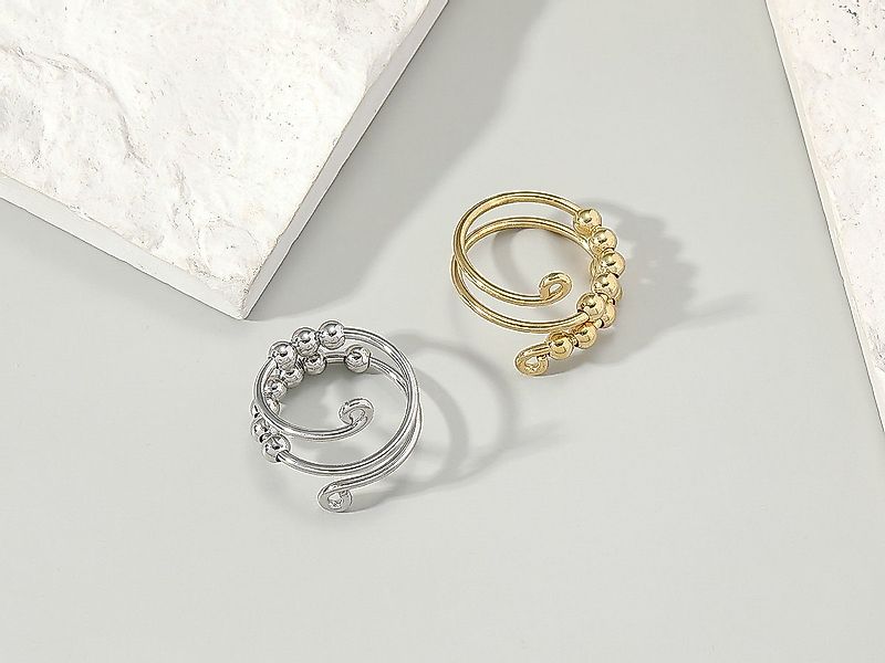 Eyecatcher Fingerring Anti Stress Ring Perle günstig online kaufen