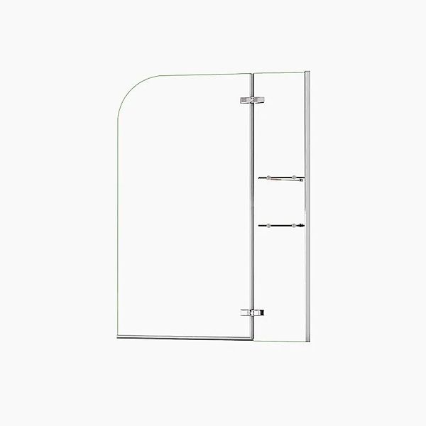 Duschparadies 120x140cm Badewannenaufsatz Faltwand Duschwand 5mm Glas mit A günstig online kaufen