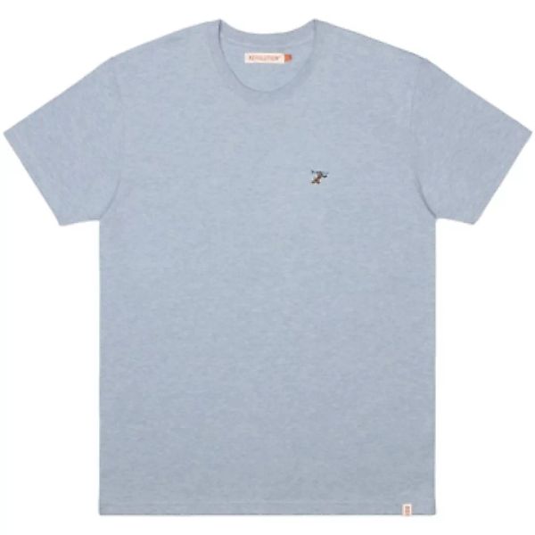 Revolution  T-Shirts & Poloshirts Regular T-Shirt 1308 RUN - Light Blue günstig online kaufen