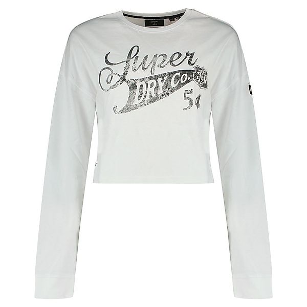 Superdry Boho Graphic Crop Langarm-t-shirt L Optic günstig online kaufen