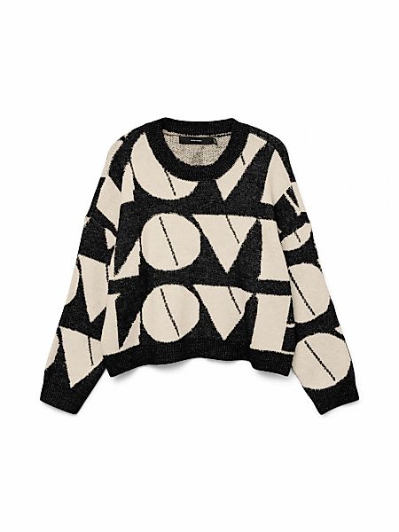 Vero Moda Strickpullover "VMLOVE LS O-NECK PULLOVER BOO" günstig online kaufen