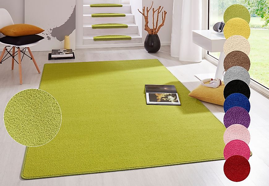 HANSE Home Teppich "Fancy" rechteckig 7 mm Höhe Kurzflor, Läufer, uni, geke günstig online kaufen