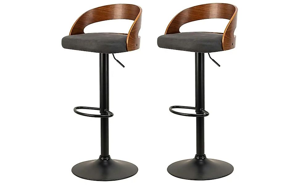 Barhocker 2er-Set  Tabvictoria ¦ schwarz ¦ Maße (cm): B: 46 H: 101 Polsterm günstig online kaufen