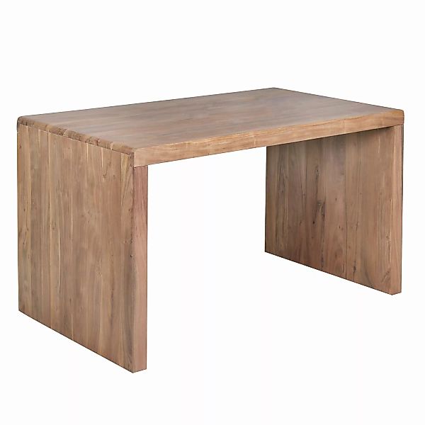 Schreibtisch BOHA Massiv-Holz Akazie Computertisch 140 cm breit Echtholz De günstig online kaufen