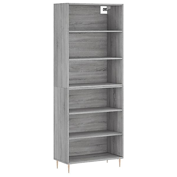 vidaXL Highboard Betongrau 69,5x32,5x180 cm Holzwerkstoff 3189561 günstig online kaufen