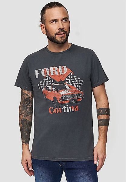 Recovered T-Shirt "Ford Vintage Cortina", mit Frontprint im Vintage-Design günstig online kaufen