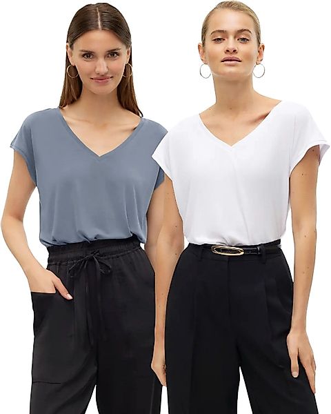 Vero Moda T-Shirt (2er-Pack) Basic Shirt günstig online kaufen