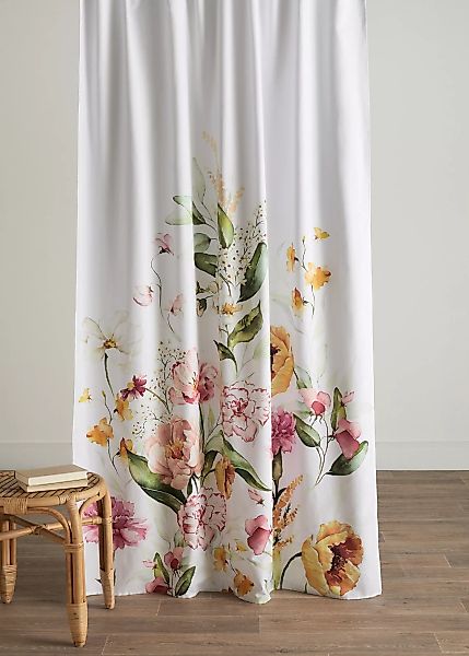 Vorhang mit Blumenmotiv (1er Pack) günstig online kaufen