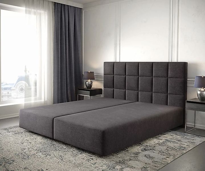 DELIFE Bettgestell Dream-Fine, Mikrofaser Schwarz 180x200 günstig online kaufen