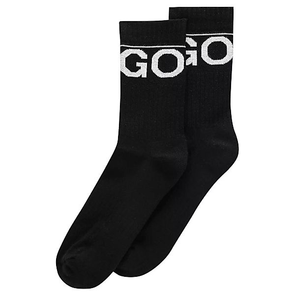 Hugo Qs Rib Iconic Cc Socken 2 Paare EU 39-42 Black günstig online kaufen