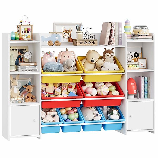 Homfa Spielzeugtruhe, Kinderregal Bücherregal Spiegelregal mit günstig online kaufen