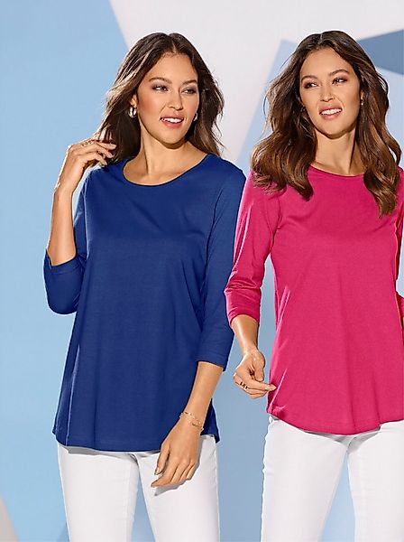 Sieh an! T-Shirt Doppelpack Shirts 3/4-Arm (2-tlg) günstig online kaufen