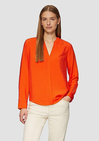 s.Oliver Langarmbluse Bluse Strukturierte Bluse aus Viskosemix günstig online kaufen