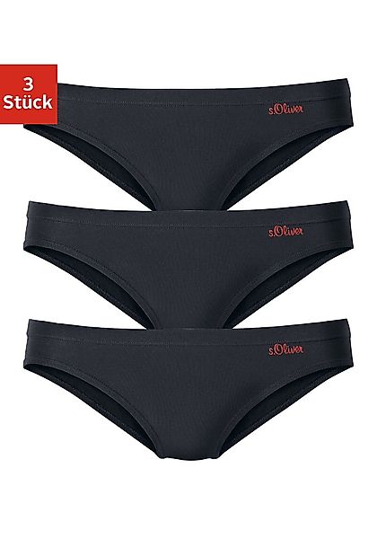 s.Oliver Bikinislip 3er-Pack, aus elastischer Baumwoll-Qualität günstig online kaufen