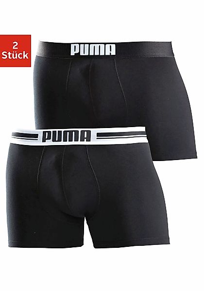 PUMA Boxer "Placed Logo", (Packung, 2er-Set), mit dehnbarem Komfortbund günstig online kaufen