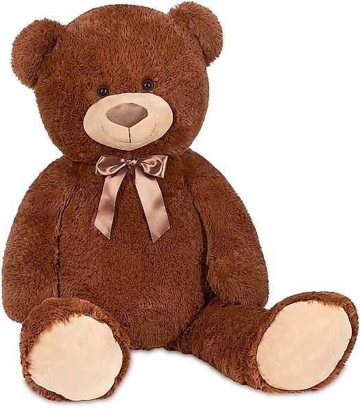 BRUBAKER Kuscheltier XXL Teddybär mit Schleife (1-St), 100 cm großer Teddy günstig online kaufen