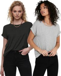 ONLY T-Shirt Stilvolles Basic Shirt mit günstig online kaufen