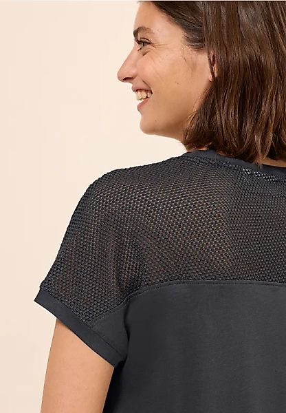 T-Shirt mit Meshdetail günstig online kaufen