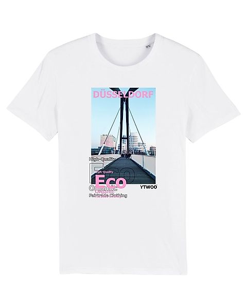 Ytwoo Unisex T-shirt Aus Bio Baumwolle | Düsseldorf Brücke Medienhafen günstig online kaufen