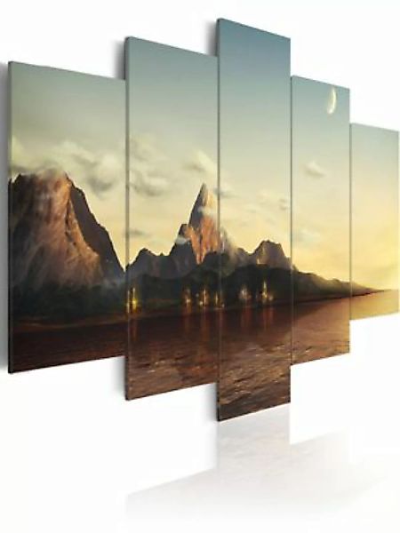 artgeist Wandbild Sonnenaufgang in den Bergen mehrfarbig Gr. 200 x 100 günstig online kaufen