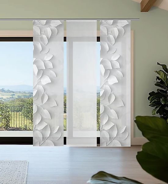 Vision S Schiebegardine »RIXA« Paneelwagen 3 Stk. tlg. Schiebevorhang,Bambu günstig online kaufen