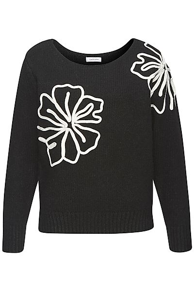 LASCANA Strickpullover mit Blumen-Applikation, Winterpullover, modisch günstig online kaufen