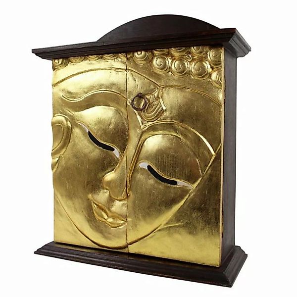 Oriental Galerie Hängeschrank Hängeschrank Buddha 65 cm Braun Gold (1-St) F günstig online kaufen