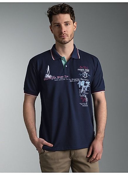 Trigema Poloshirt TRIGEMA Polo Shirt mit Maritimem Print (1-tlg) günstig online kaufen
