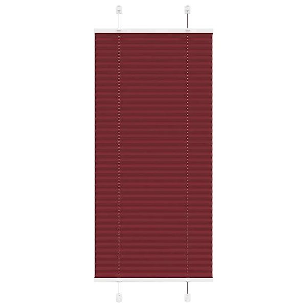 vidaXL Plissee Bordeauxrot 65x150 cm Stoffbreite 64,4 cm Polyester 4015238 günstig online kaufen