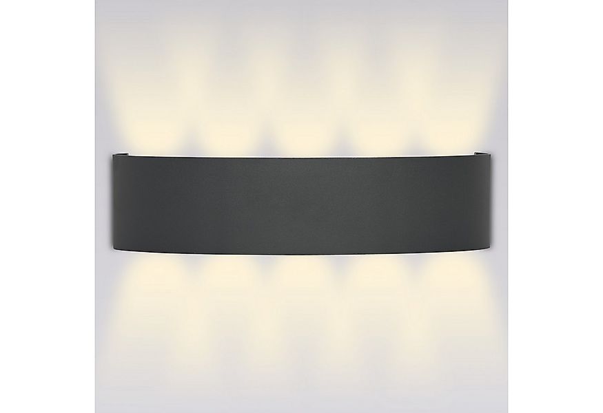 Grafner LED Wandleuchte Wandlampe LED Aluminium Up Down Außenleuchte Innenl günstig online kaufen