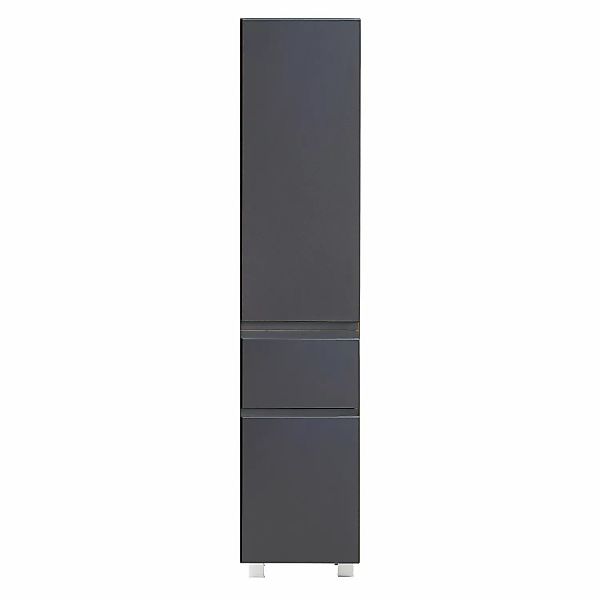 Held Möbel Seitenschrank Ancona 40 cm matt Grau-Wotaneiche günstig online kaufen
