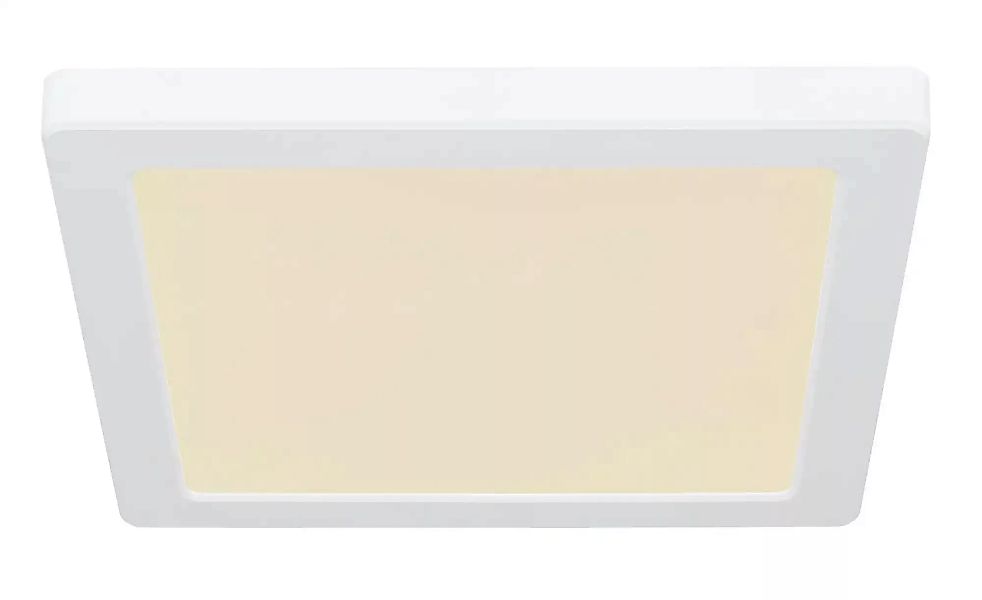 GLOBO Deckenleuchte 12380-18W weiß Opal Kunststoff B/H/L: ca. 21,7x1,7x21,7 günstig online kaufen