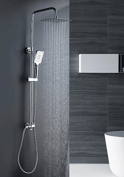 Marwell Duschsystem "Bayala square" mit Duschkopf und Handbrause, eckig günstig online kaufen