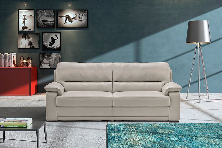 Egoitaliano 2,5-Sitzer "Doris, modernes Designersofa, Ledersofa mit erstkla günstig online kaufen
