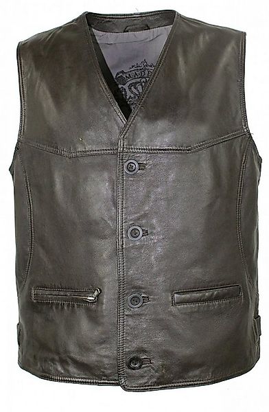 Maddox Lederweste Maddox - Herren Lederweste Lammnappa texasbraun günstig online kaufen