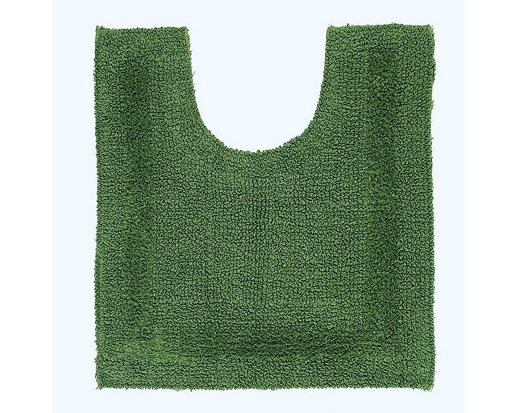 Homescapes Badematte WC-Vorleger flaschengrün 50x55 cm aus 100% Baumwolle, günstig online kaufen